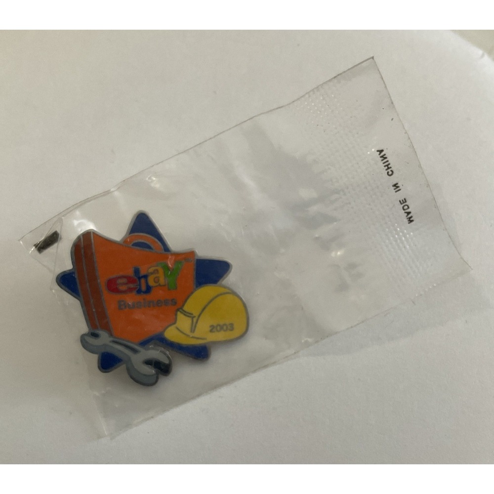 Ebay Live 2003 Hard Hat Tools Business Vintage Lapel Pin NEW